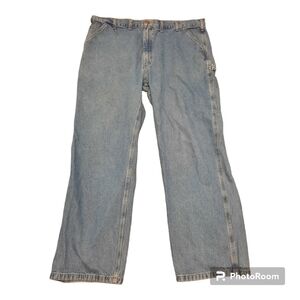 CARHARTT (44 x 32) Original Dungaree Fit Carpenter Jeans Blue